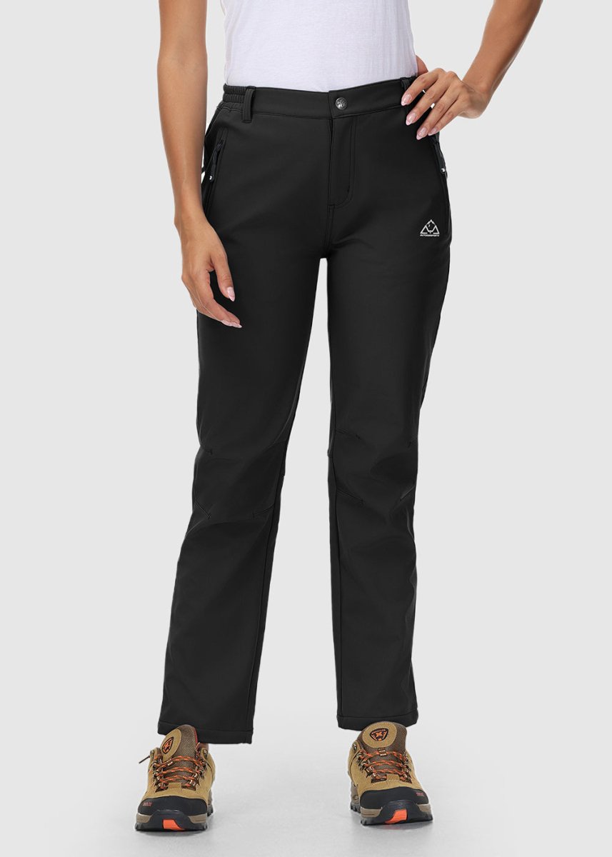 Women's Water Resistant Softshell Fleece Pants - TBMPOY