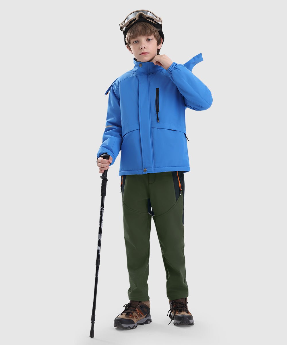 Boys' Outdoor Fleece - Lined Hiking Pants - TBMPOY
