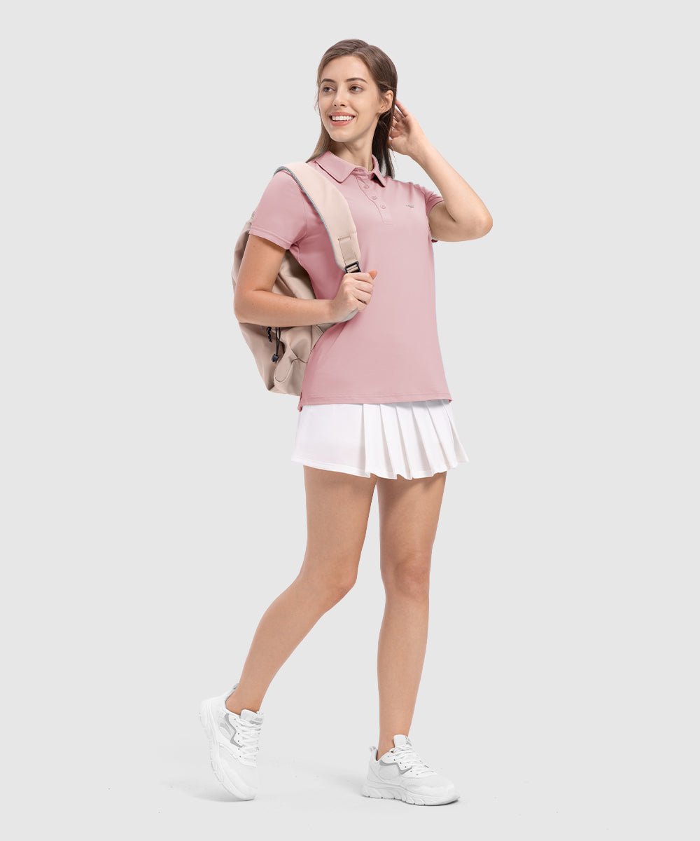 Women's 4 - Button Quick Dry Polo Shirts - TBMPOY