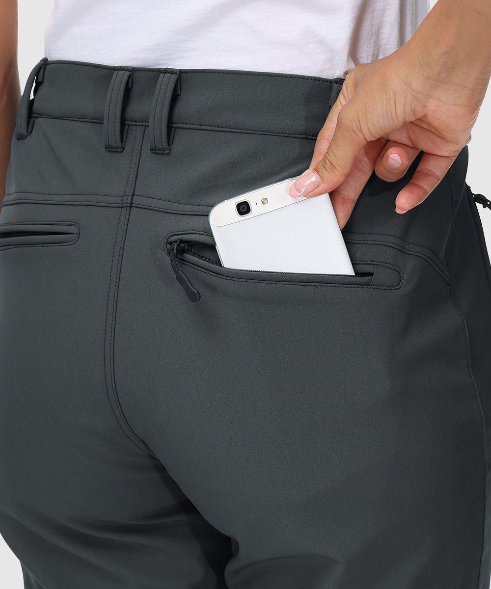 Women's Water Resistant Softshell Fleece Pants - TBMPOY