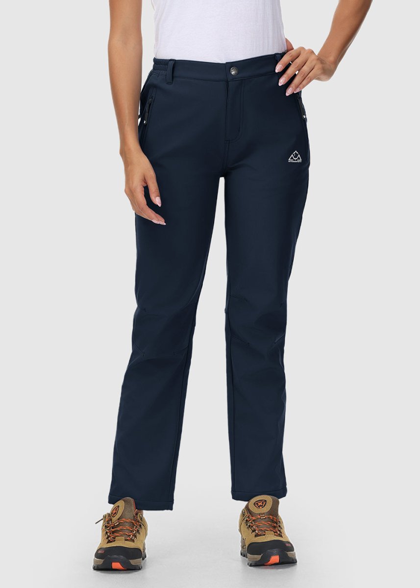 Women's Water Resistant Softshell Fleece Pants - TBMPOY