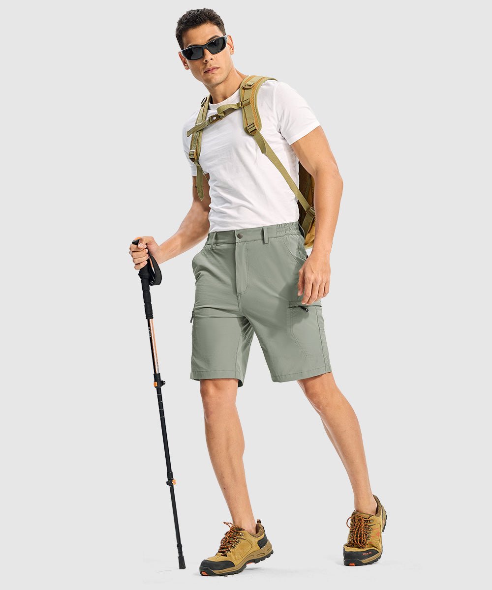 Men's Stretchy Quick Dry Cargo Hiking Shorts - TBMPOY