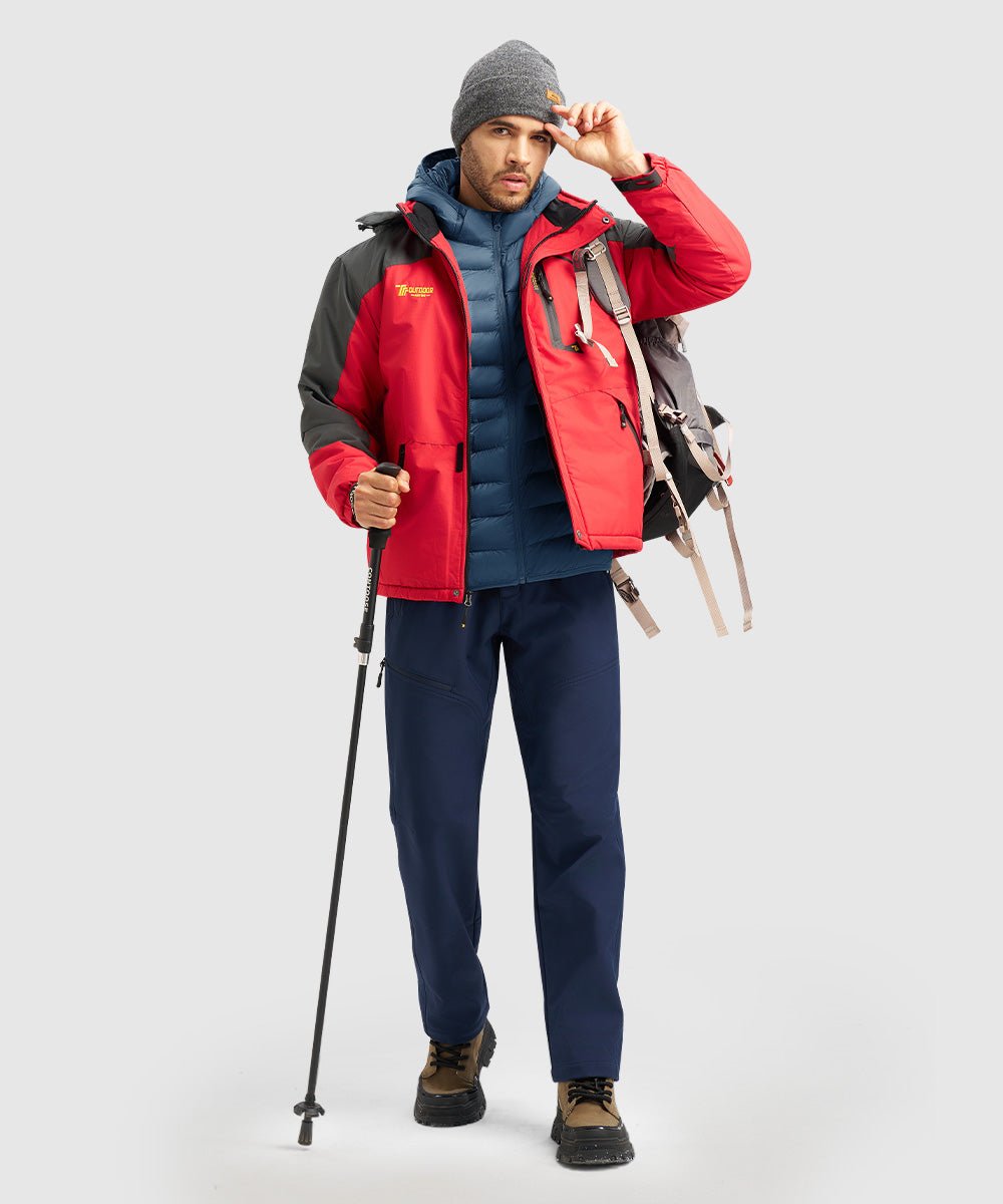 Men's Versatile Water - Repellent Hooded Puffer Coat - TBMPOY