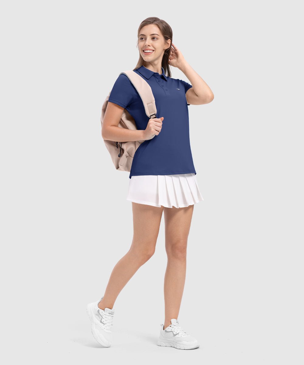 Women's 4 - Button Quick Dry Polo Shirts - TBMPOY