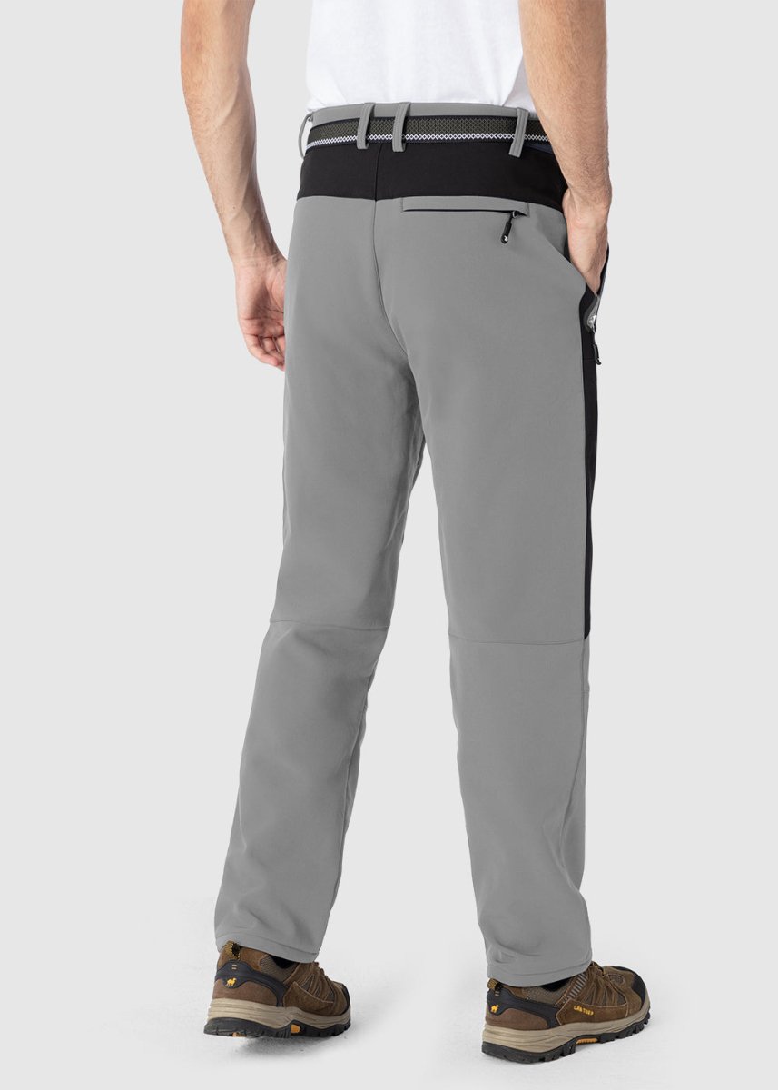 Men's Insulated Water Resistant Warm Fleece Lined Ski Pants - TBMPOY