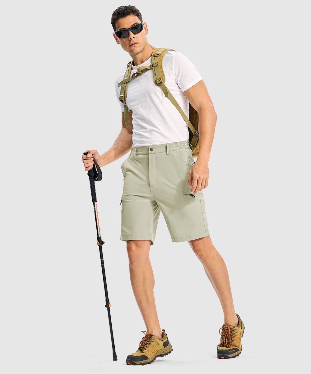 Men's Stretchy Quick Dry Cargo Hiking Shorts - TBMPOY