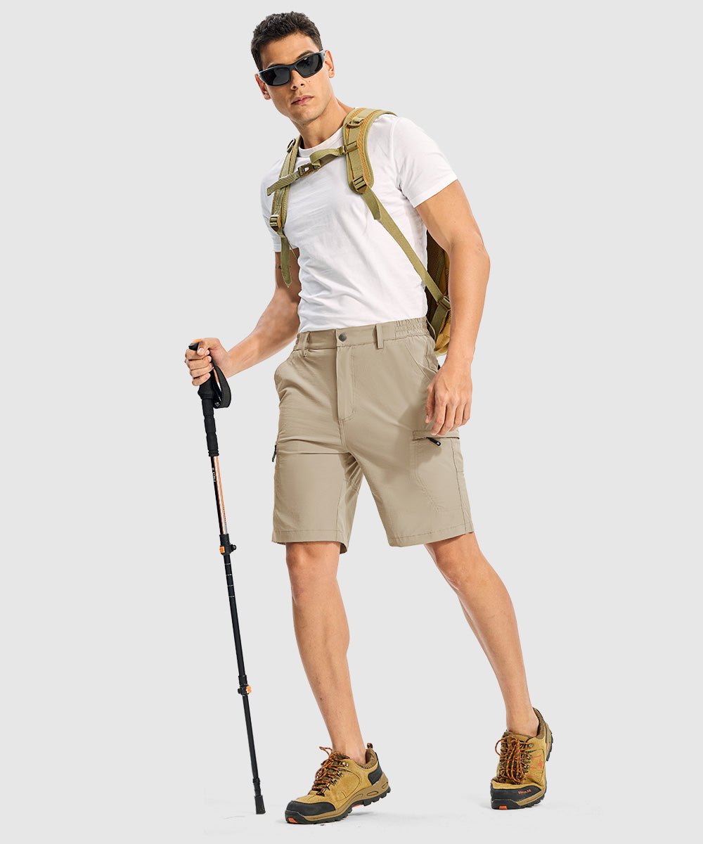 Men's Stretchy Quick Dry Cargo Hiking Shorts - TBMPOY