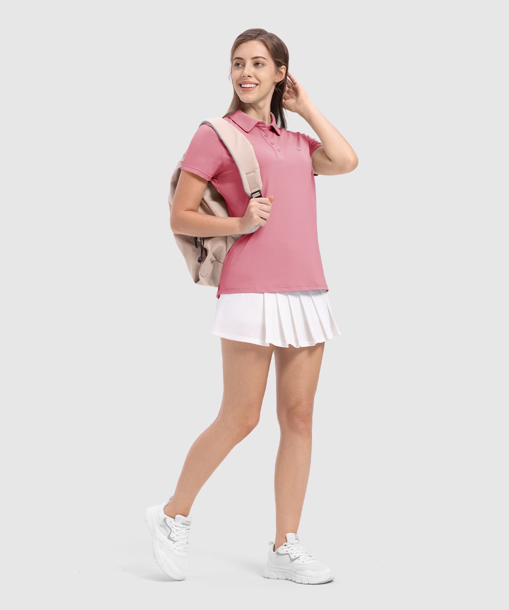 Women's 4 - Button Quick Dry Polo Shirts - TBMPOY