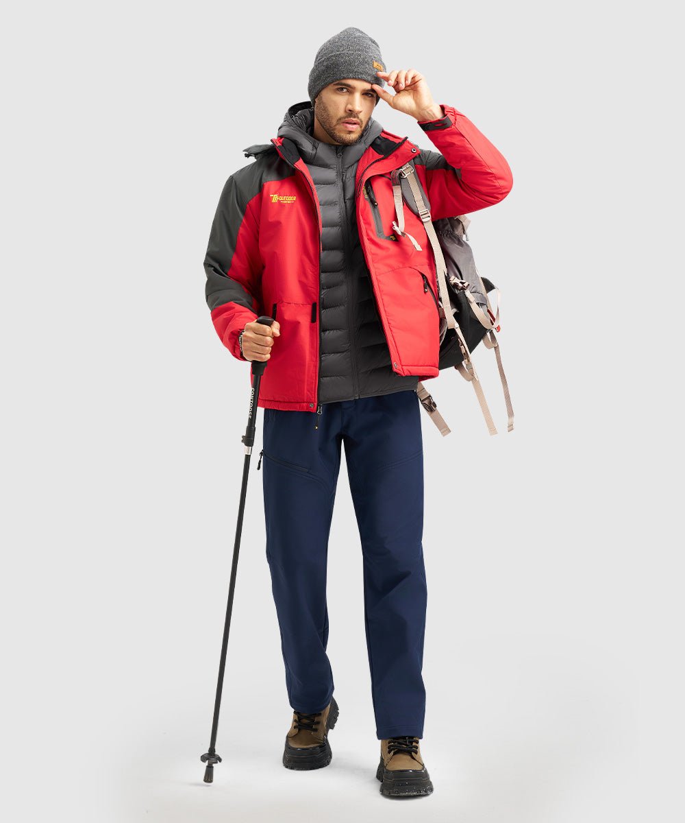 Men's Versatile Water - Repellent Hooded Puffer Coat - TBMPOY