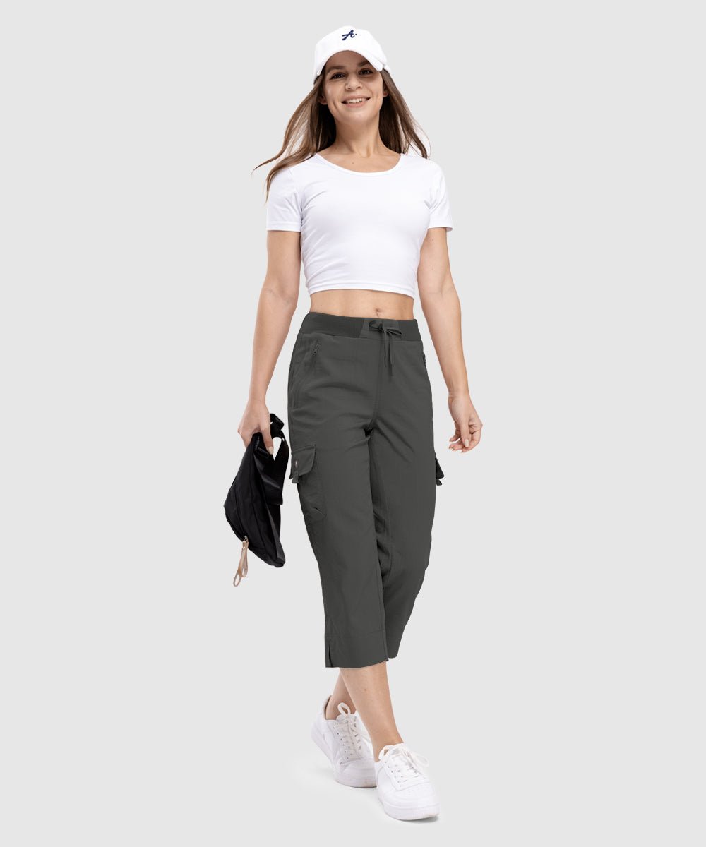 Women's Outdoor Athletic Travel Casual Cropped Pants - TBMPOY