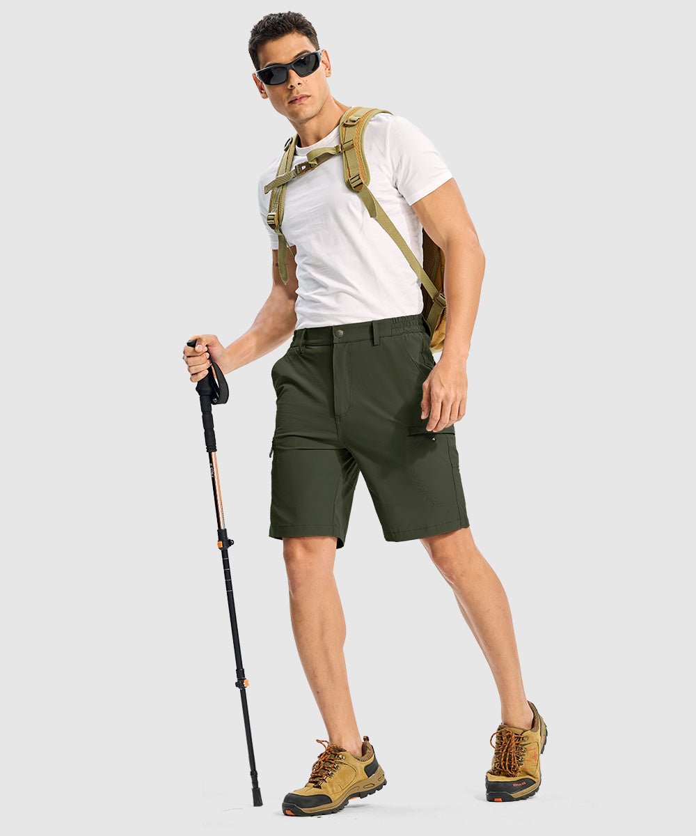 Men's Stretchy Quick Dry Cargo Hiking Shorts - TBMPOY