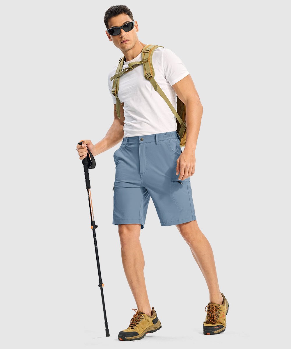 Men's Stretchy Quick Dry Cargo Hiking Shorts - TBMPOY