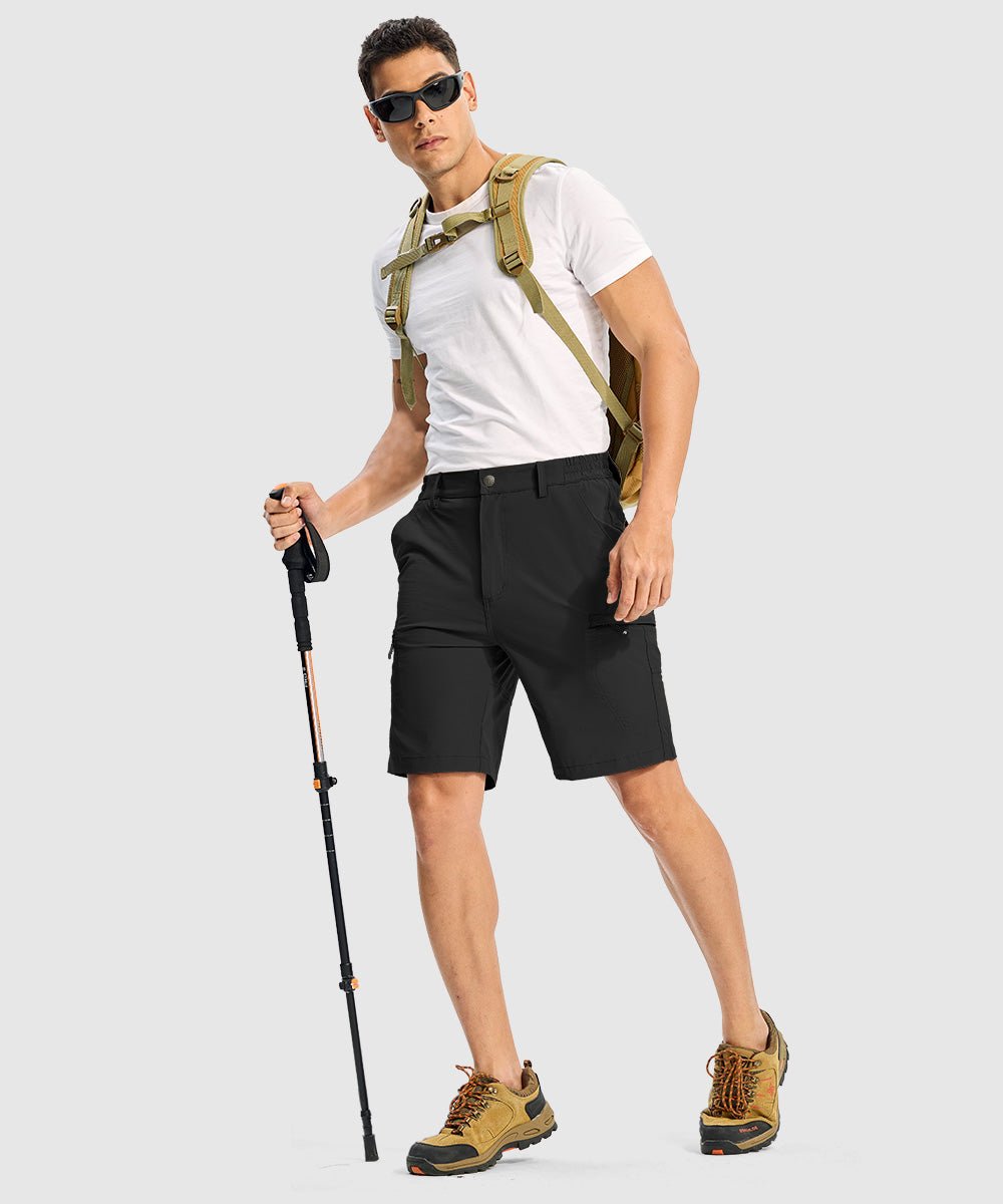 Men's Stretchy Quick Dry Cargo Hiking Shorts - TBMPOY