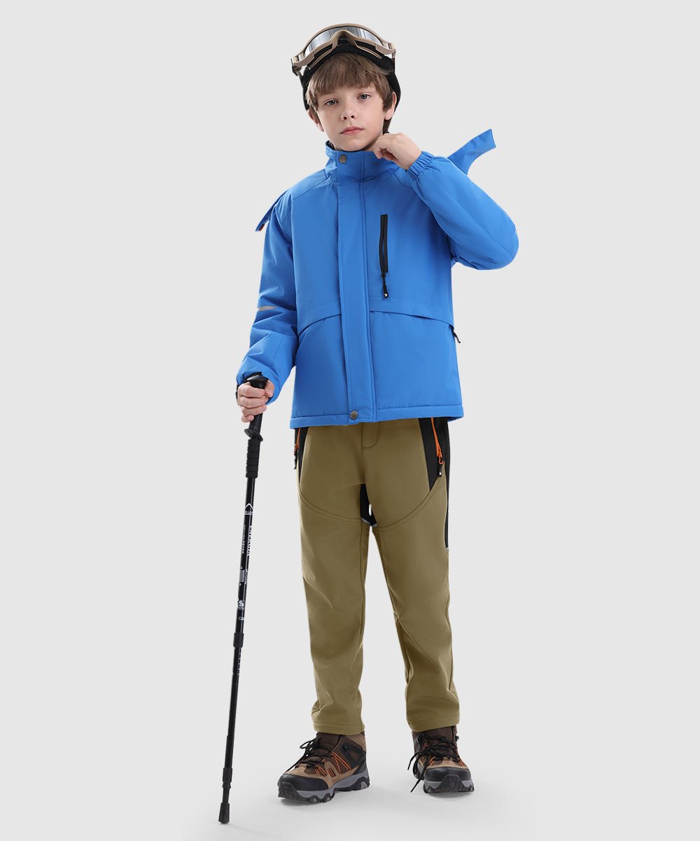 Boys' Outdoor Fleece - Lined Hiking Pants - TBMPOY