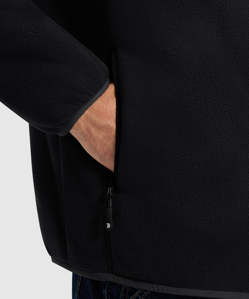 Men's Chest Pocket Fleece Jacket - TBMPOY