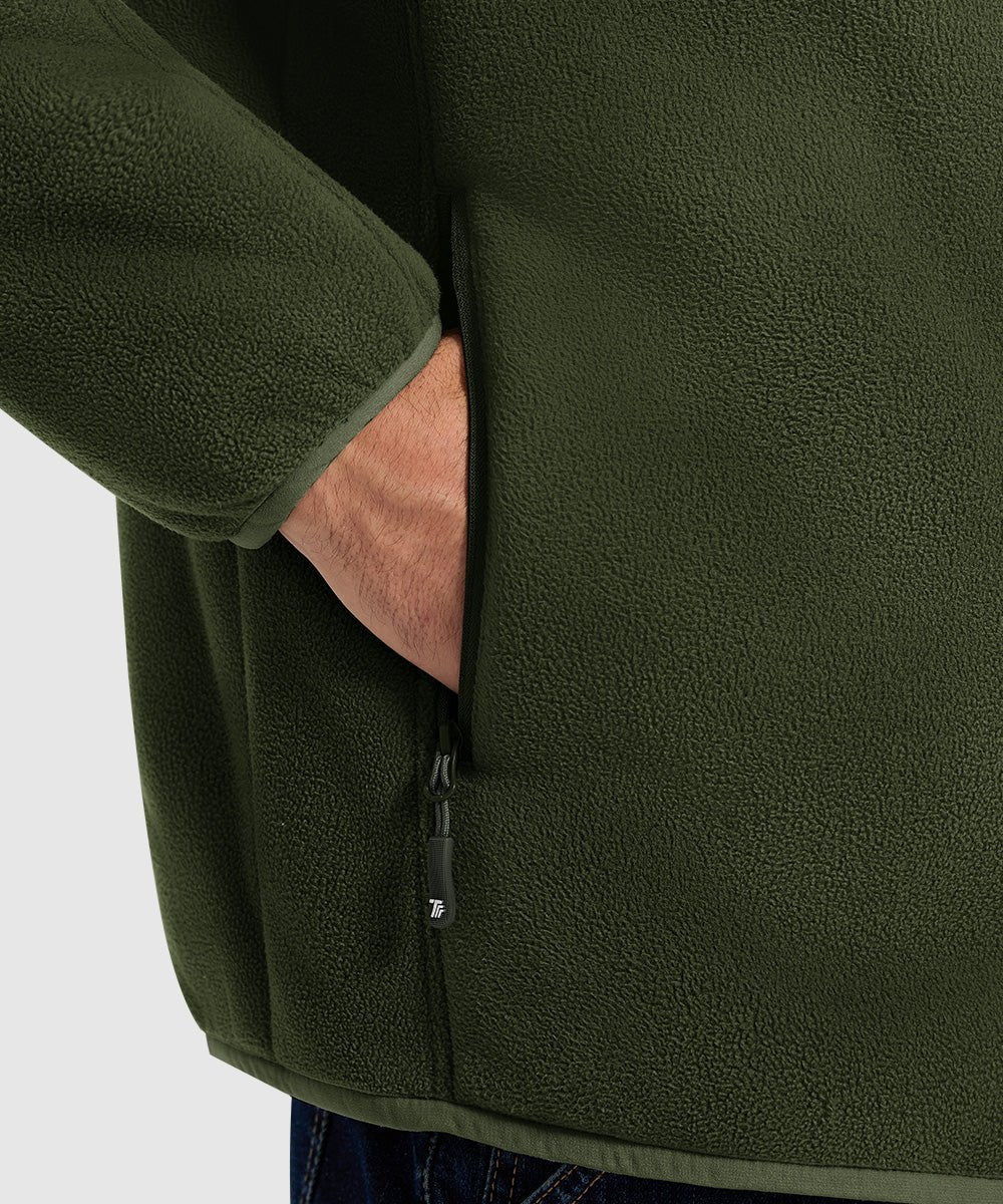 Men's Chest Pocket Fleece Jacket - TBMPOY