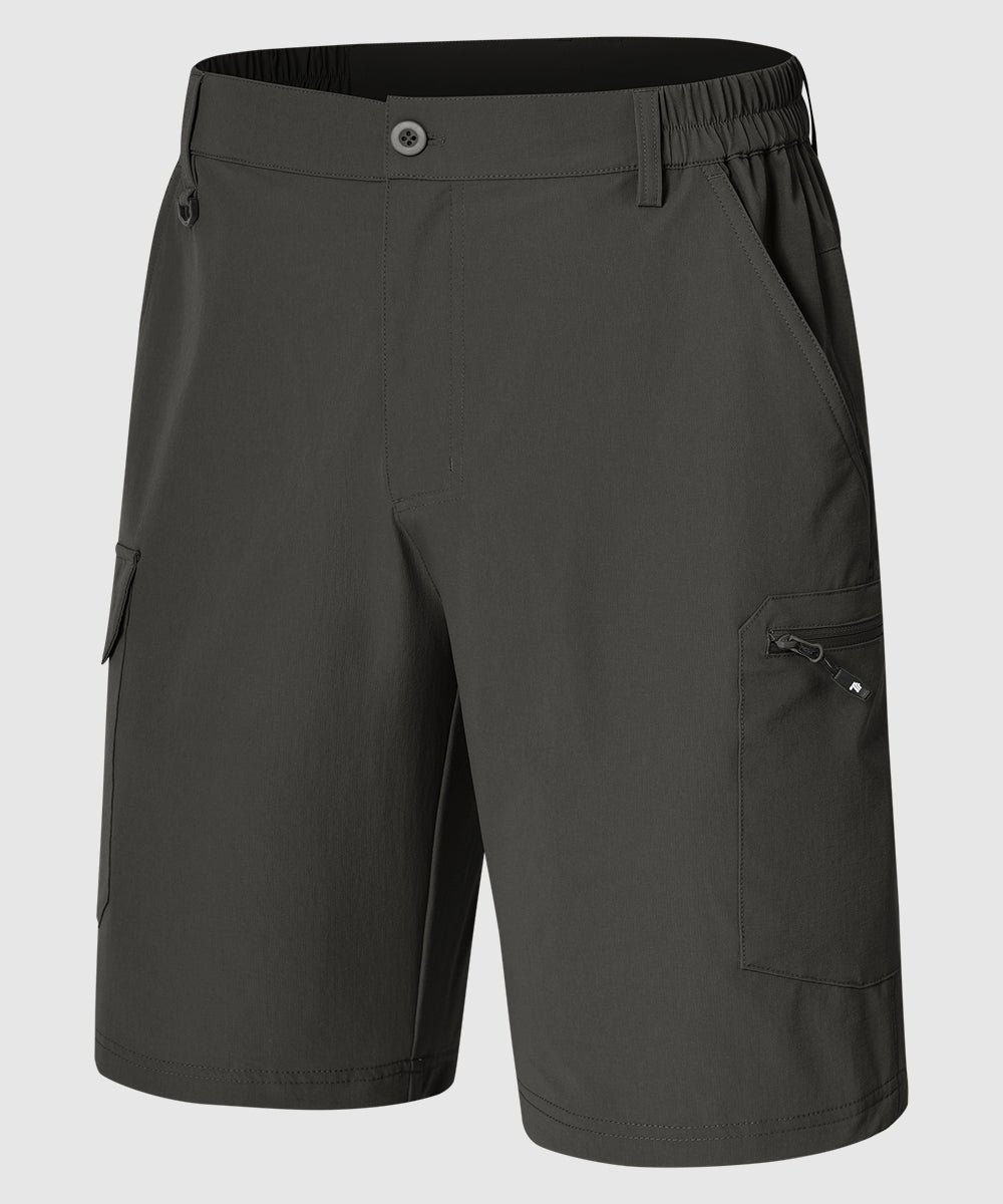 Mens 9‘’ Water Resistant Lightweight Cargo Hiking Shorts - TBMPOY
