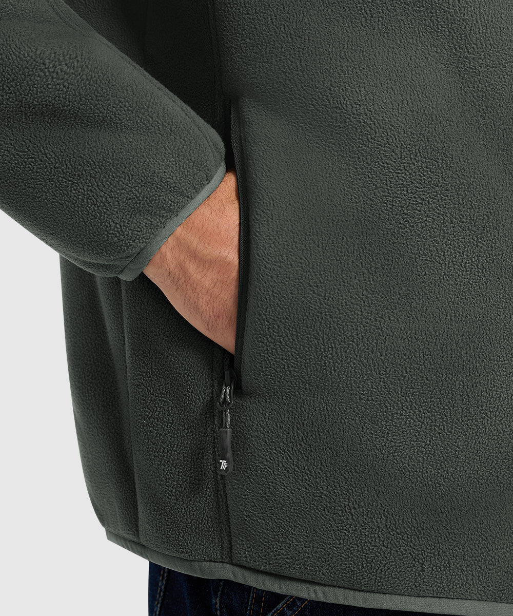 Men's Chest Pocket Fleece Jacket - TBMPOY