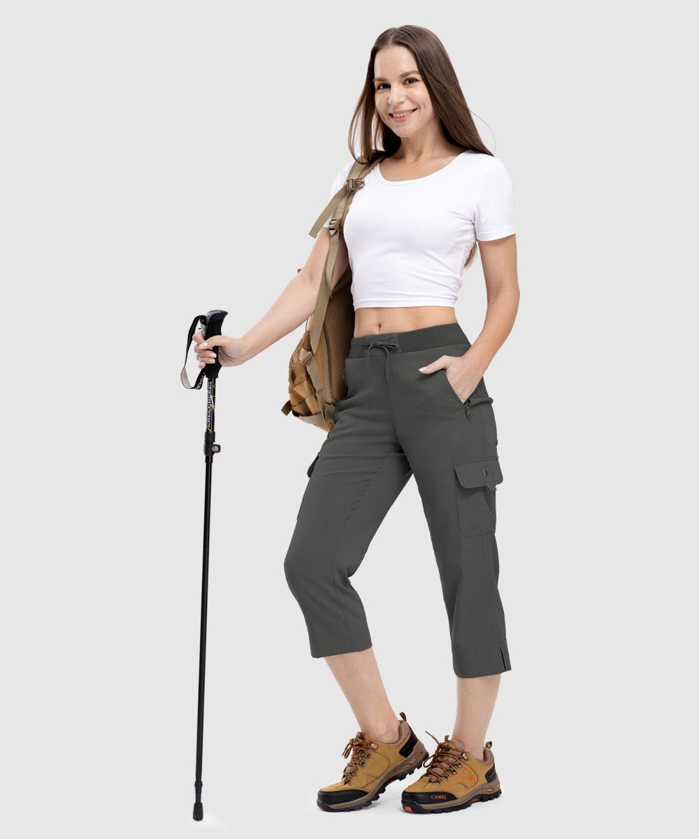 Women's Outdoor Athletic Travel Casual Cropped Pants - TBMPOY