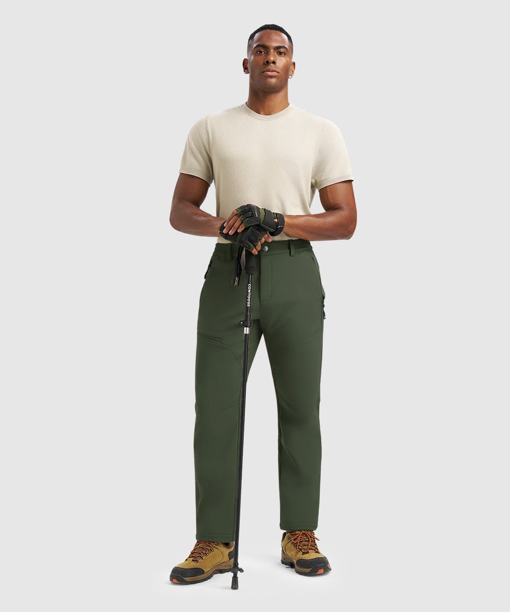Men's Durable Fleece - Stretch Outdoor Hiking Pants - TBMPOY