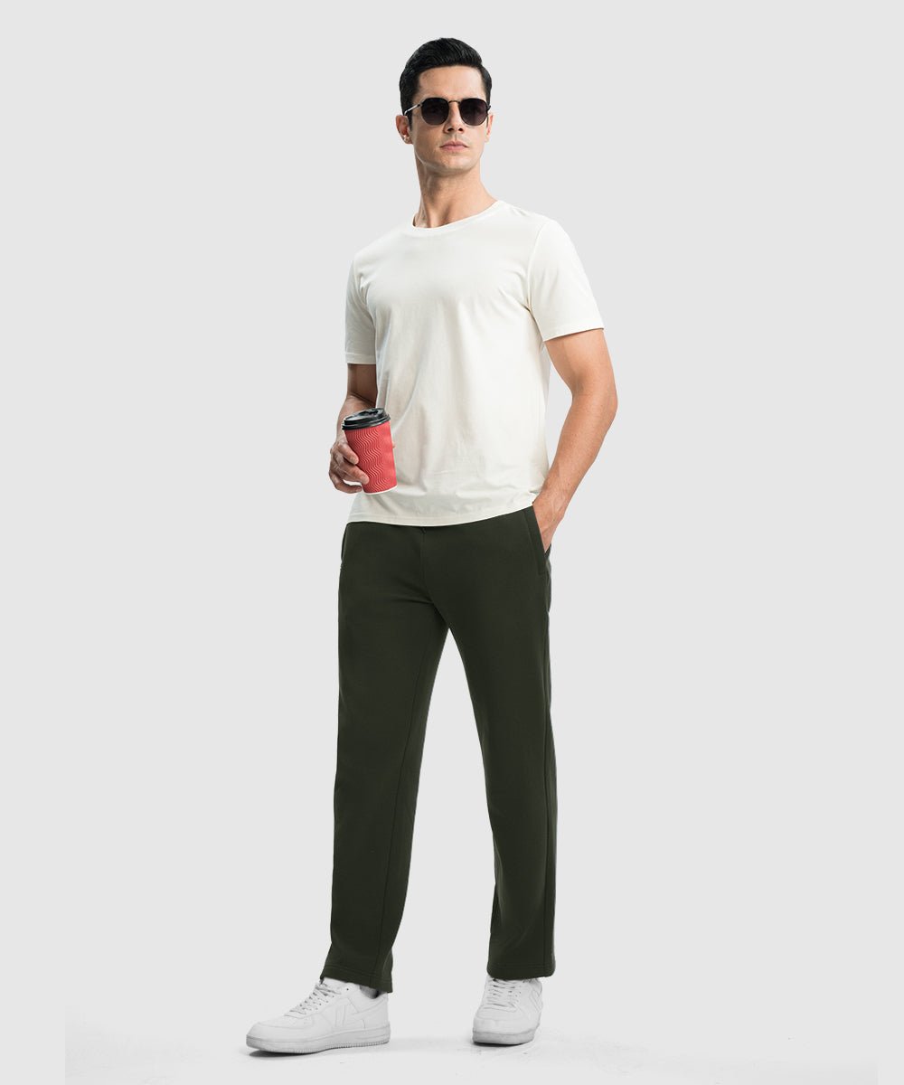 Men's Cotton Polyester Polar Fleece Sweatpants - TBMPOY