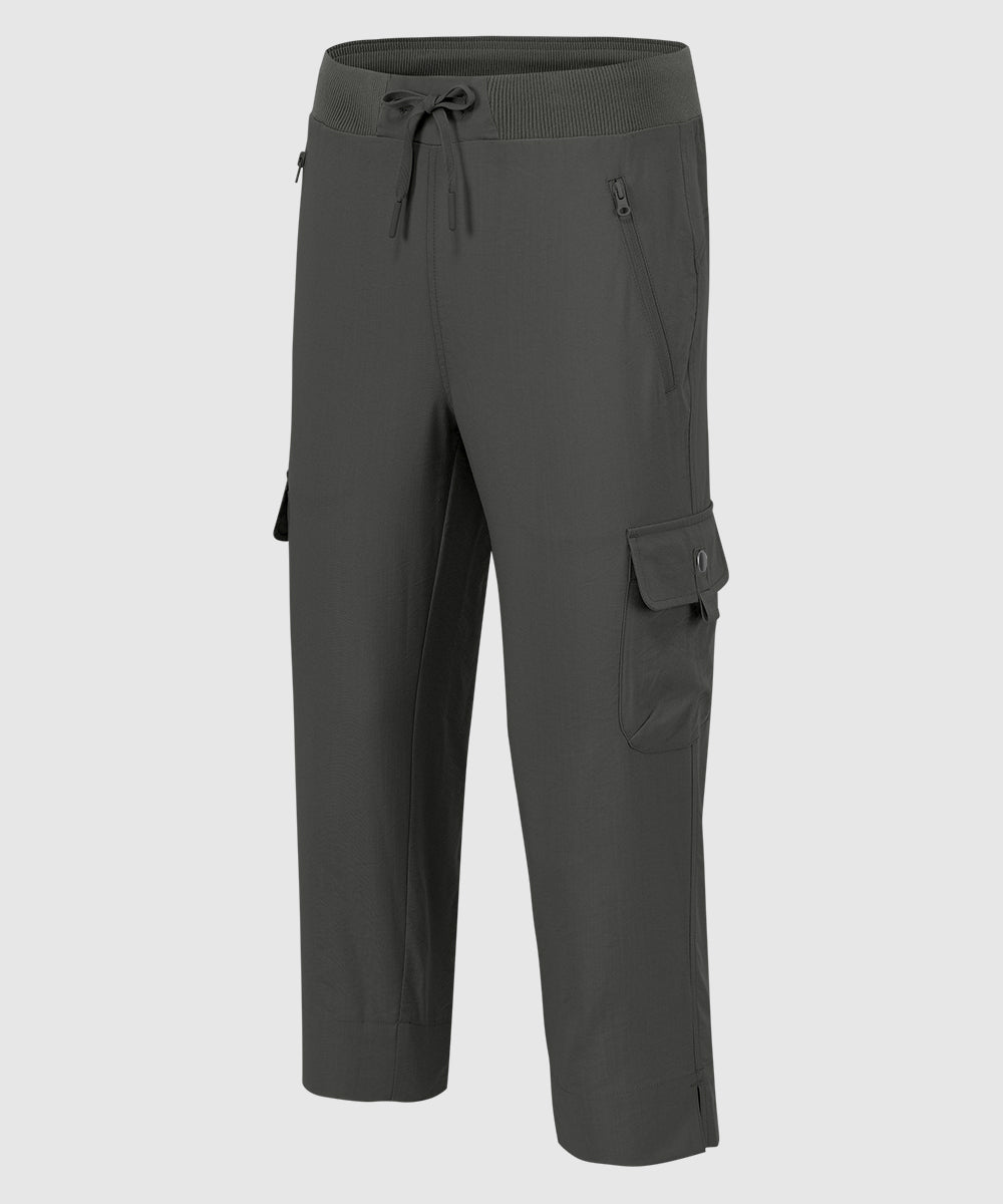 Women's Outdoor Athletic Travel Casual Cropped Pants - TBMPOY