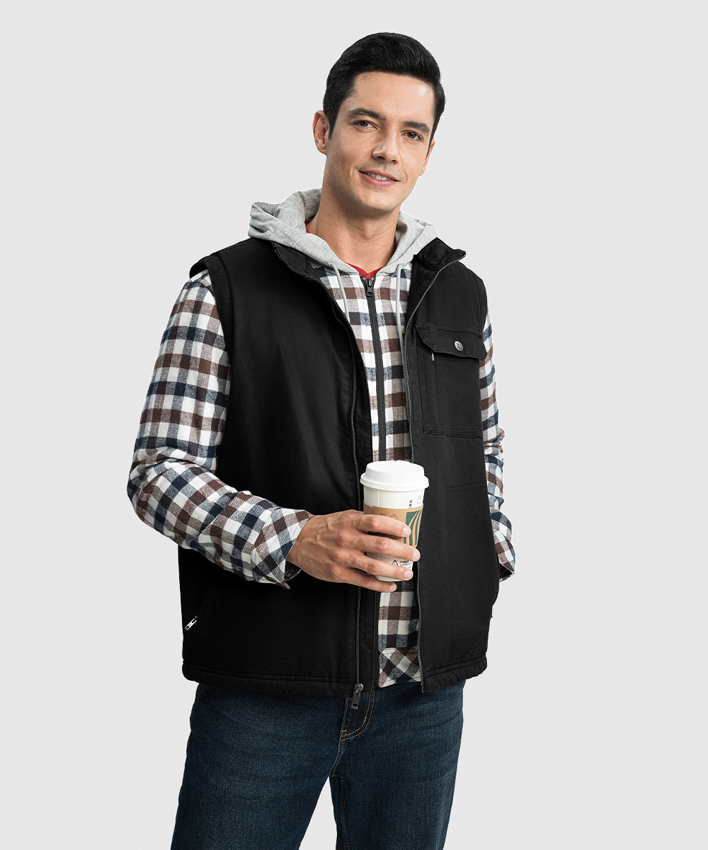 Men's Fleece Classic Workwear Thermal Vest - TBMPOY