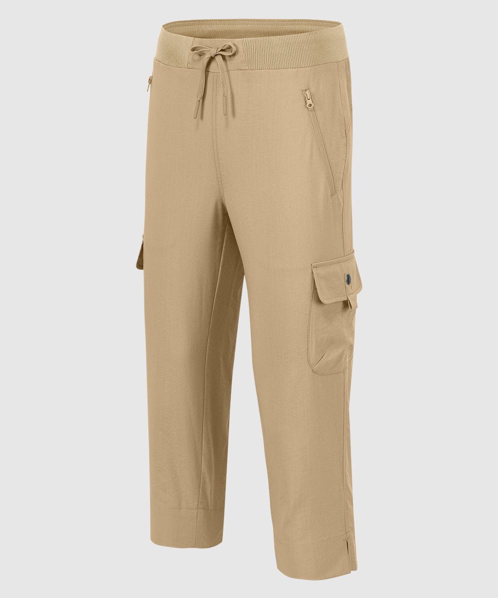 Women's Outdoor Athletic Travel Casual Cropped Pants - TBMPOY