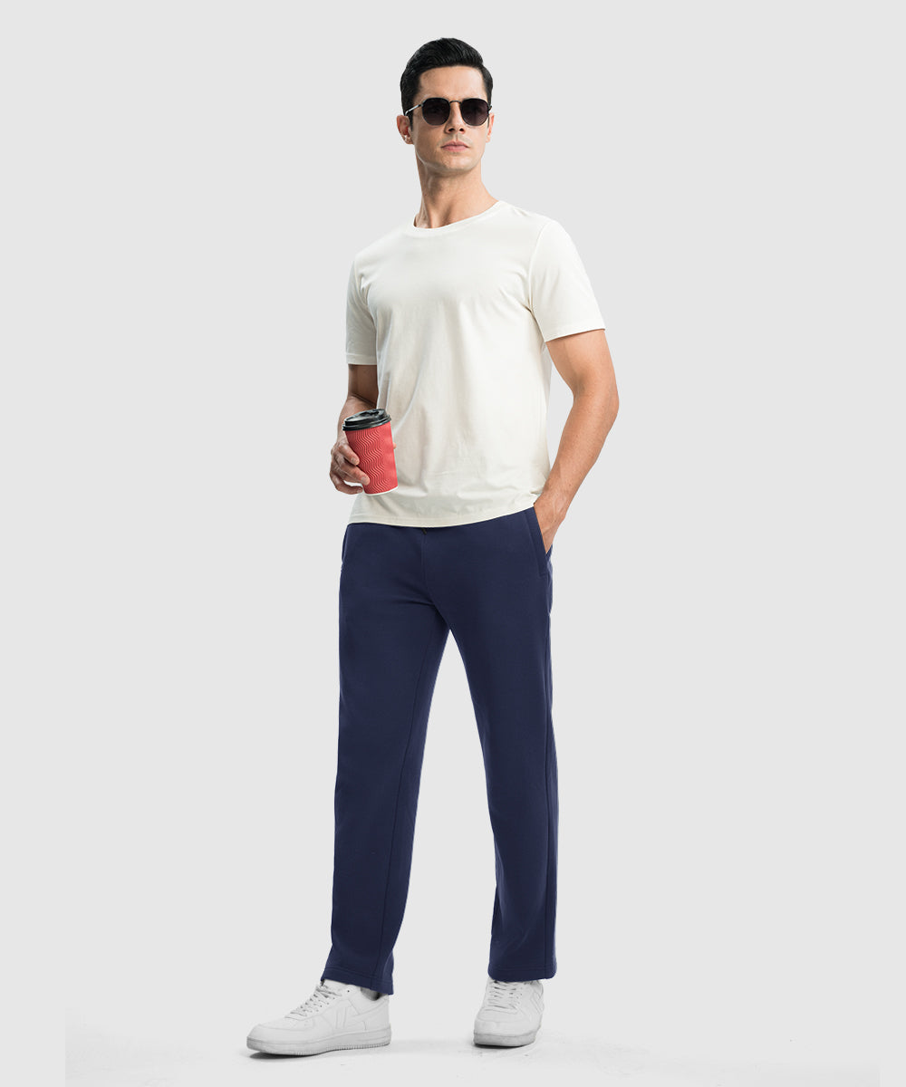 Men's Cotton Polyester Polar Fleece Sweatpants - TBMPOY