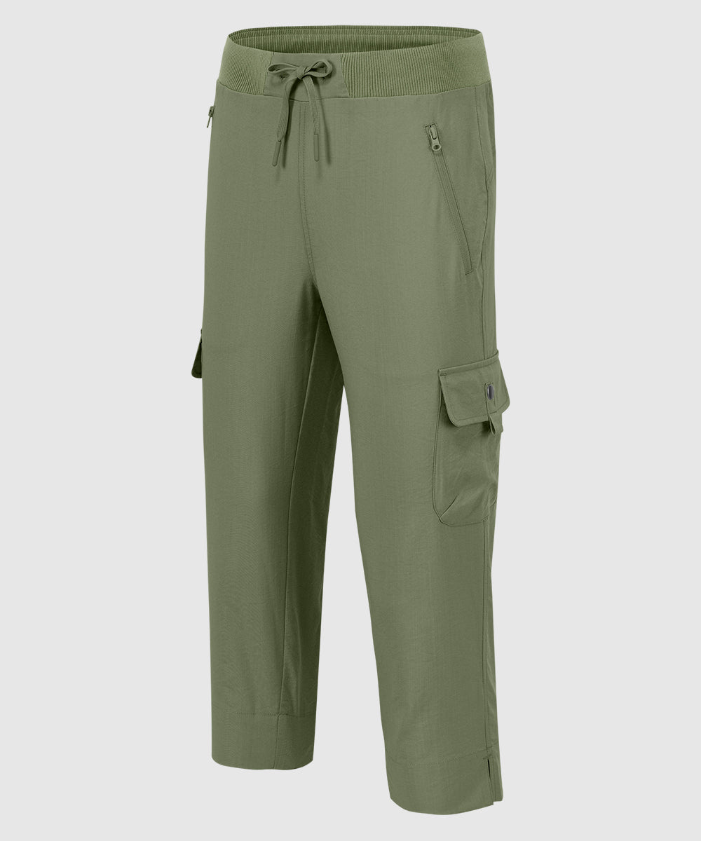 Women's Outdoor Athletic Travel Casual Cropped Pants - TBMPOY