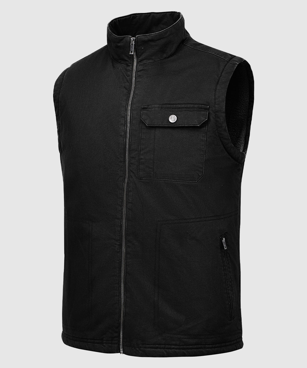 Men's Fleece Classic Workwear Thermal Vest - TBMPOY