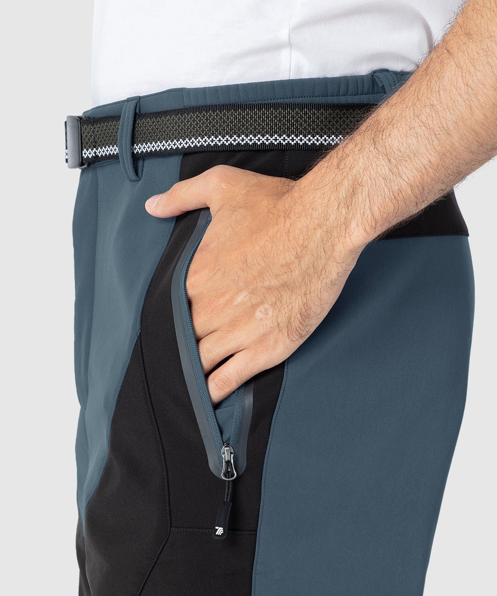 Men's Insulated Water Resistant Warm Fleece Lined Ski Pants - TBMPOY