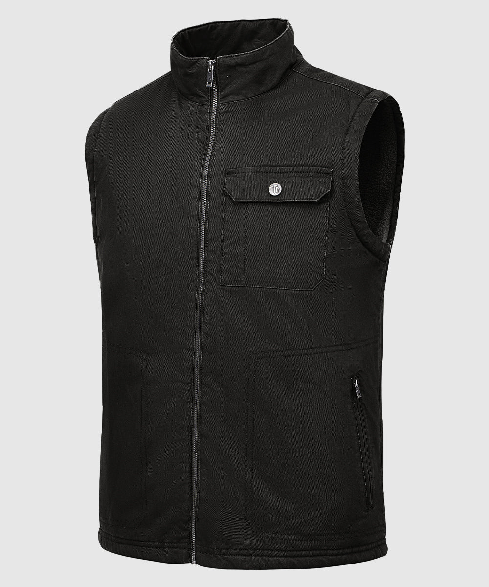 Men's Fleece Classic Workwear Thermal Vest - TBMPOY