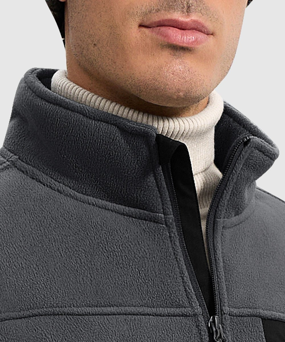 Men's Chest Pocket Fleece Jacket - TBMPOY
