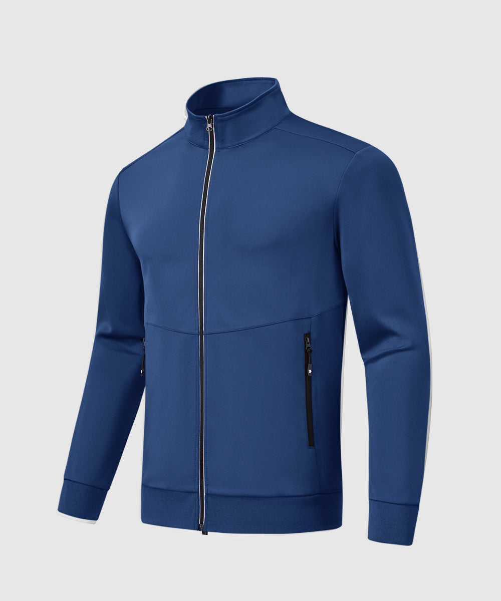 Men's Full Zip Elastic Sports Jacket - TBMPOY