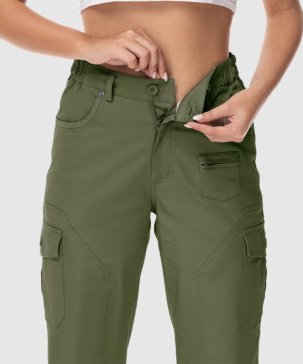 Women's Loose Straight Leg Hiking Cargo Pants - TBMPOY