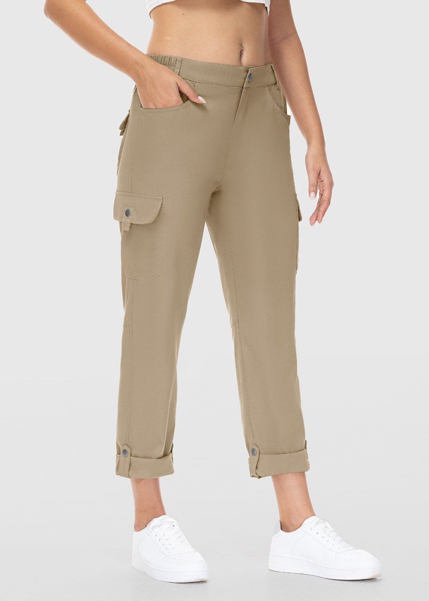 Women's Outdoor Leg Length Adjustable Straight Pants - TBMPOY