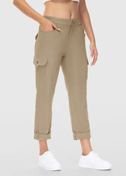 Women's Outdoor Leg Length Adjustable Straight Pants - TBMPOY