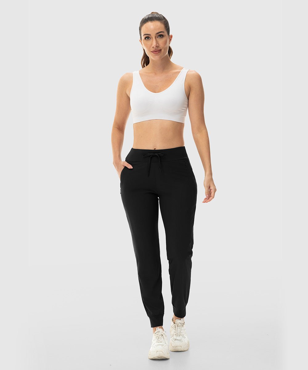 Women's Lightweight Stretch Tapered Athletic Jogging Pants - TBMPOY