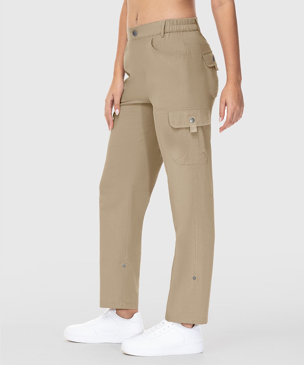 Women's Outdoor Leg Length Adjustable Straight Pants - TBMPOY