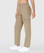 Women's Outdoor Leg Length Adjustable Straight Pants - TBMPOY