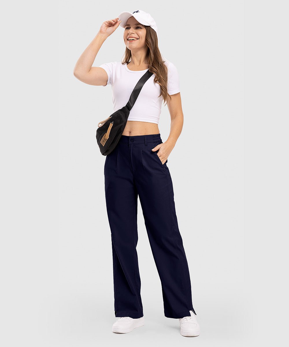 Women's Breathable Casual Straight Linen Pants - TBMPOY