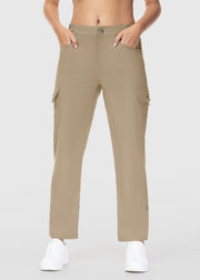 Women's Outdoor Leg Length Adjustable Straight Pants - TBMPOY