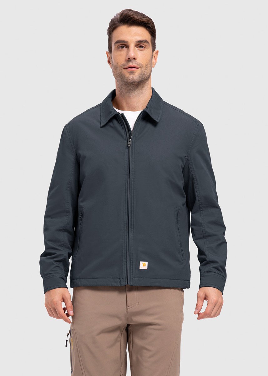 Men's Washed Cotton Insulated Active Jacket - TBMPOY