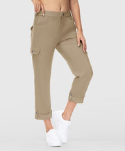 Women's Outdoor Leg Length Adjustable Straight Pants - TBMPOY