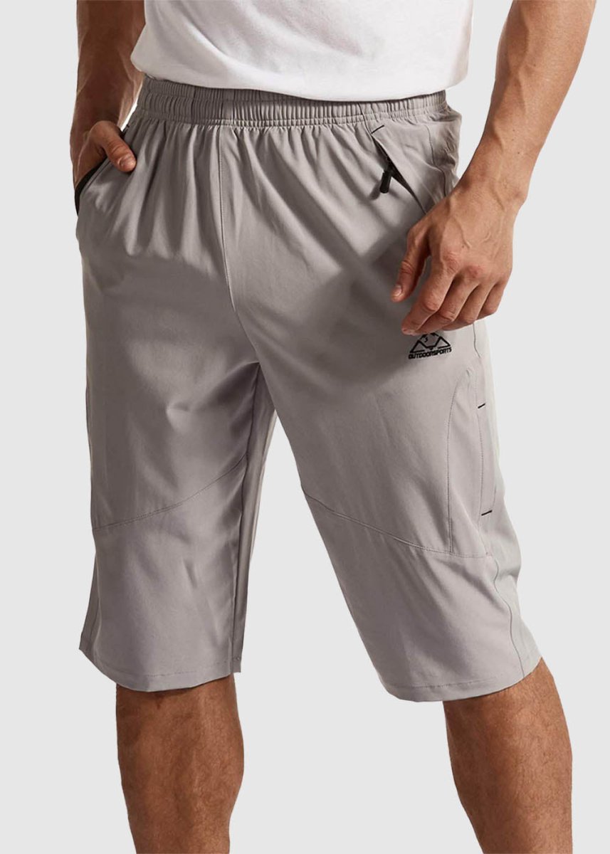 Men's 3/4 Below Knee Outdoor Cargo Capri Shorts - TBMPOY