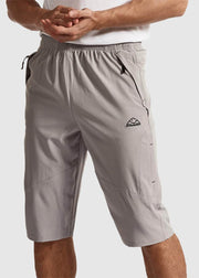 Men's 3/4 Below Knee Outdoor Cargo Capri Shorts - TBMPOY