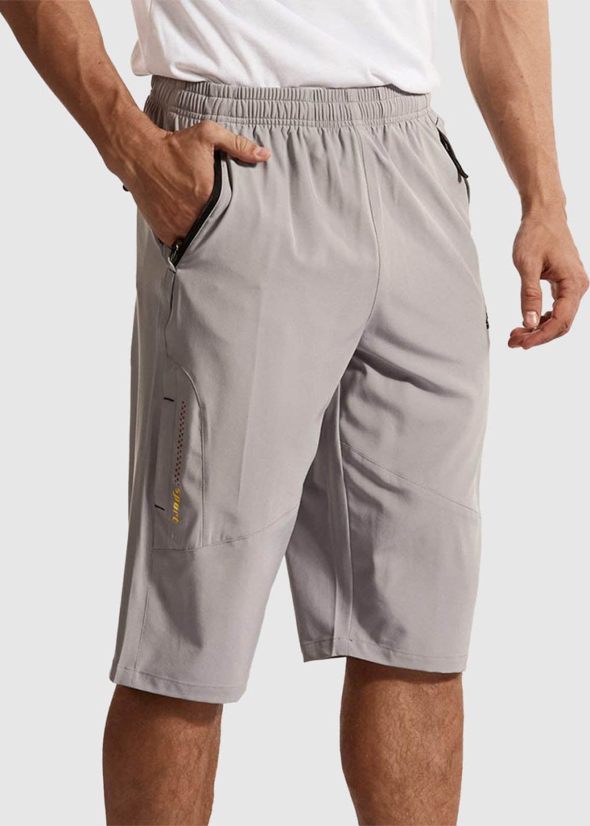 Men's 3/4 Below Knee Outdoor Cargo Capri Shorts - TBMPOY