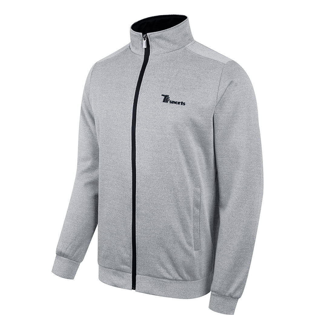 Men's Athletic Casual Full Zip Suit - Solid Color - TBMPOY