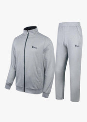 Men's Athletic Casual Full Zip Suit - Solid Color - TBMPOY